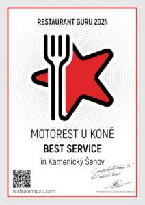 Motorest U Koně Restaurant Guru Certificate